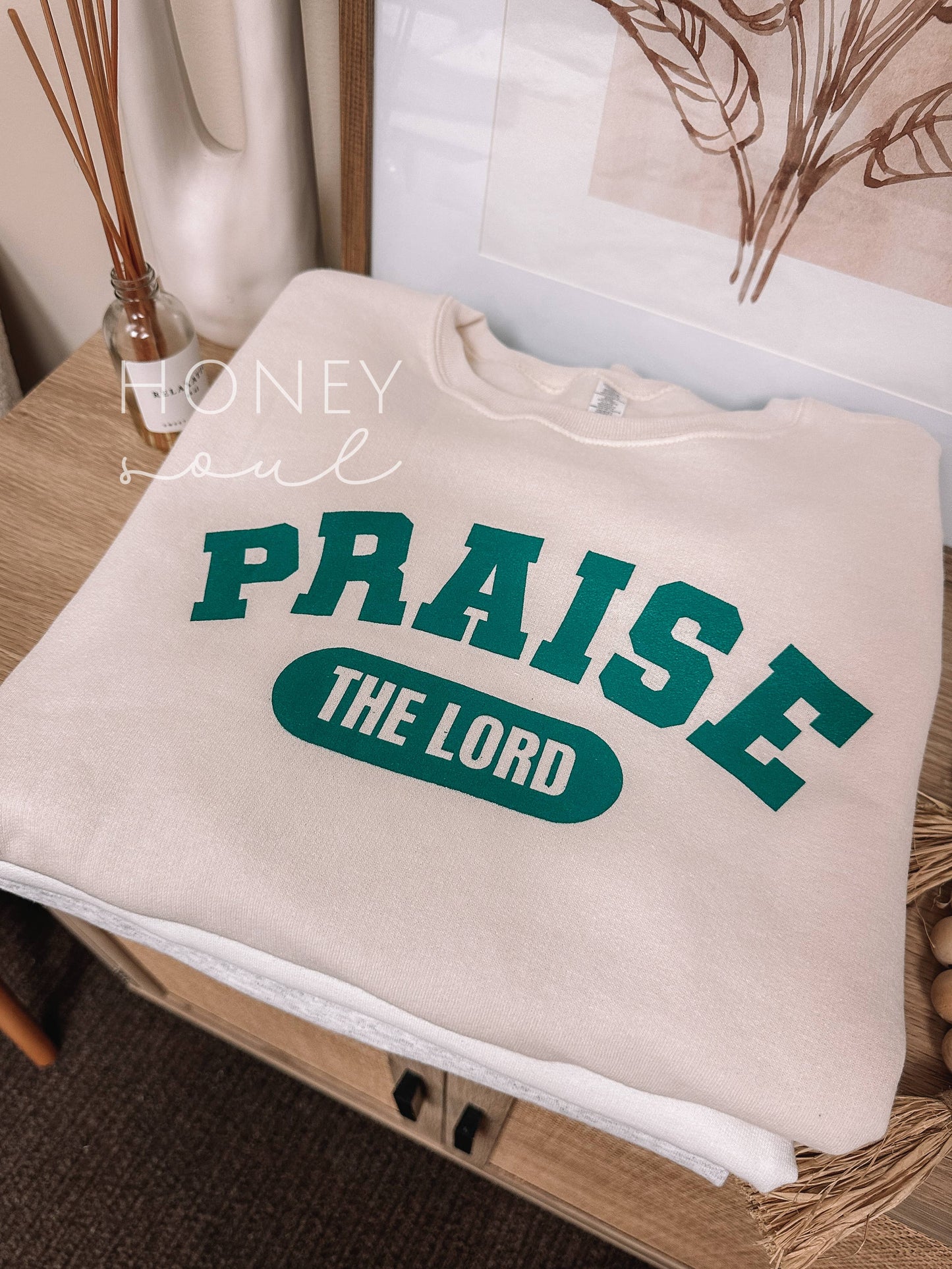 Praise The Lord Graphic Screen Print Sweatshirt