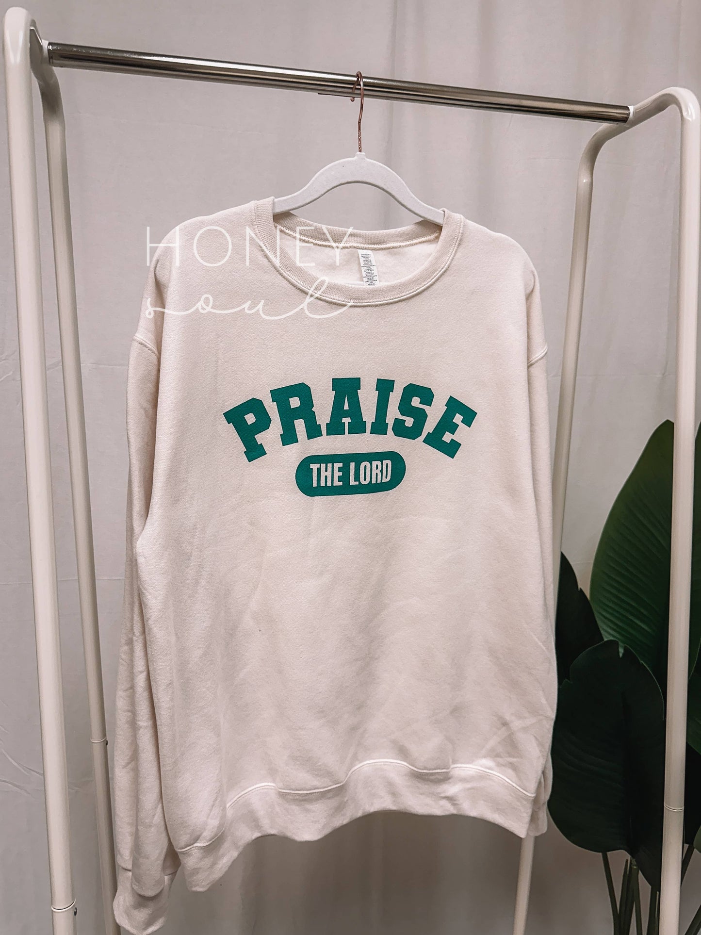 Praise The Lord Graphic Screen Print Sweatshirt