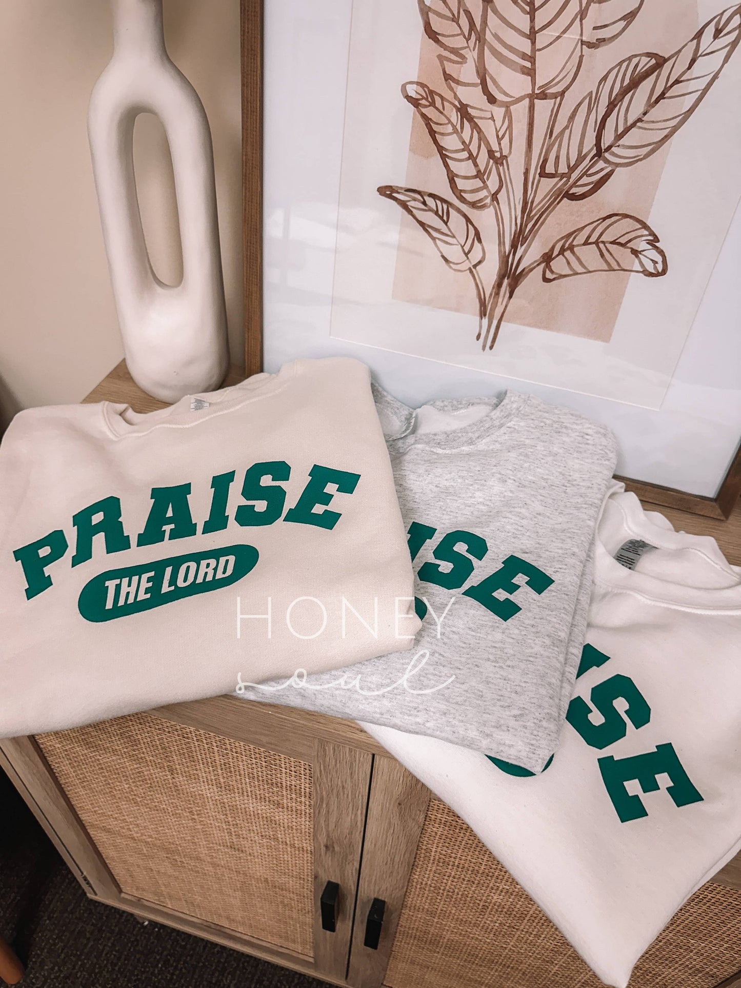 Praise The Lord Graphic Screen Print Sweatshirt