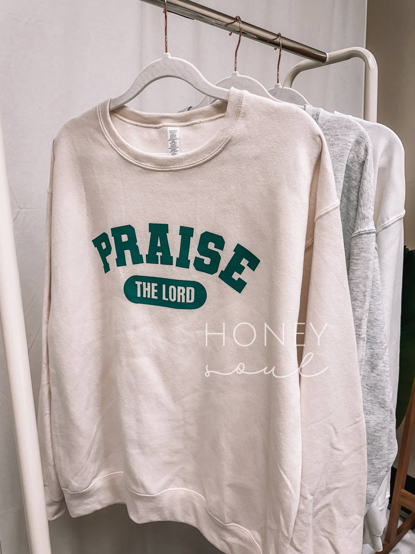 Praise The Lord Graphic Screen Print Sweatshirt
