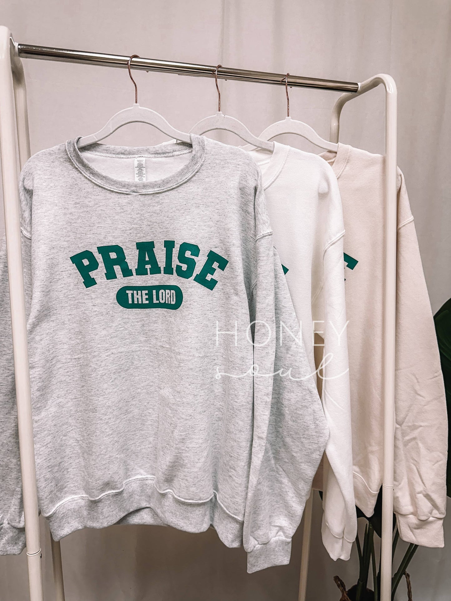 Praise The Lord Graphic Screen Print Sweatshirt